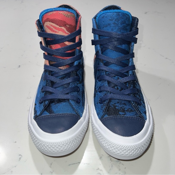 Converse Chuck Taylor All-Star II Medieval Blue High Tops Mountains/Sunrise - Picture 3 of 16